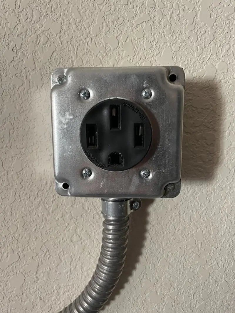 NEMA 14-50 outlet installed for Electrical Panel Upgrade in Mountain View