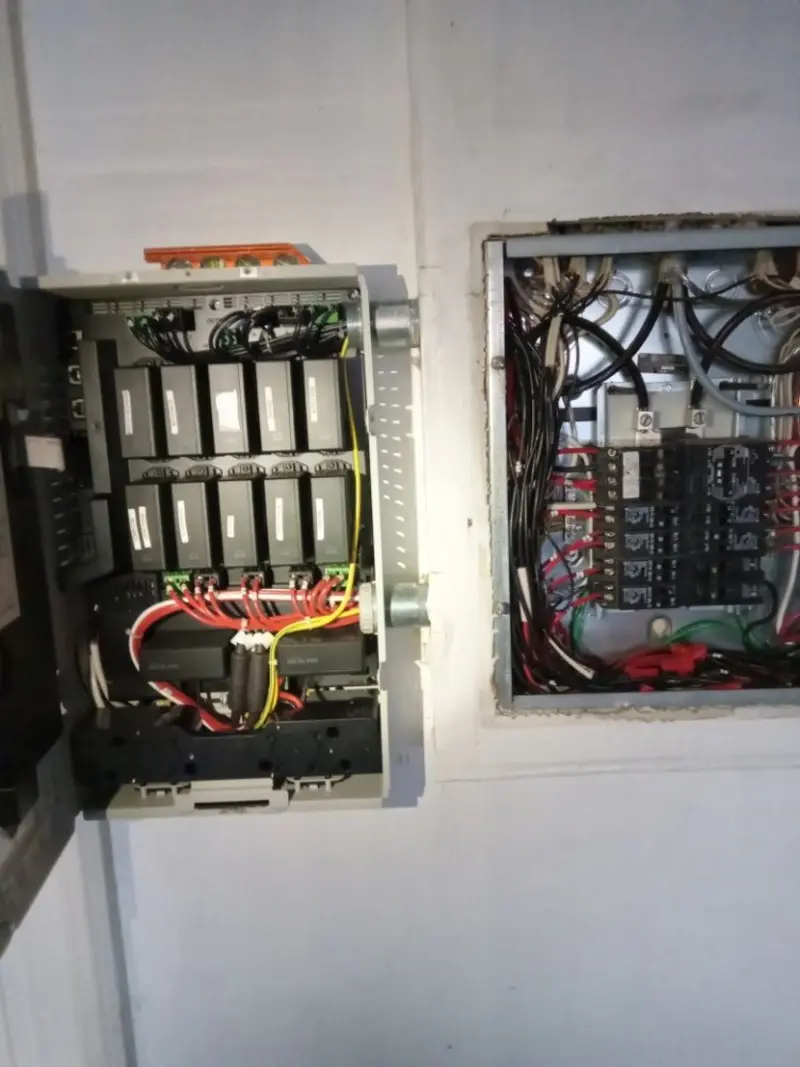 Electrical panel upgrade completed for Security Camera Wiring in Mountain View